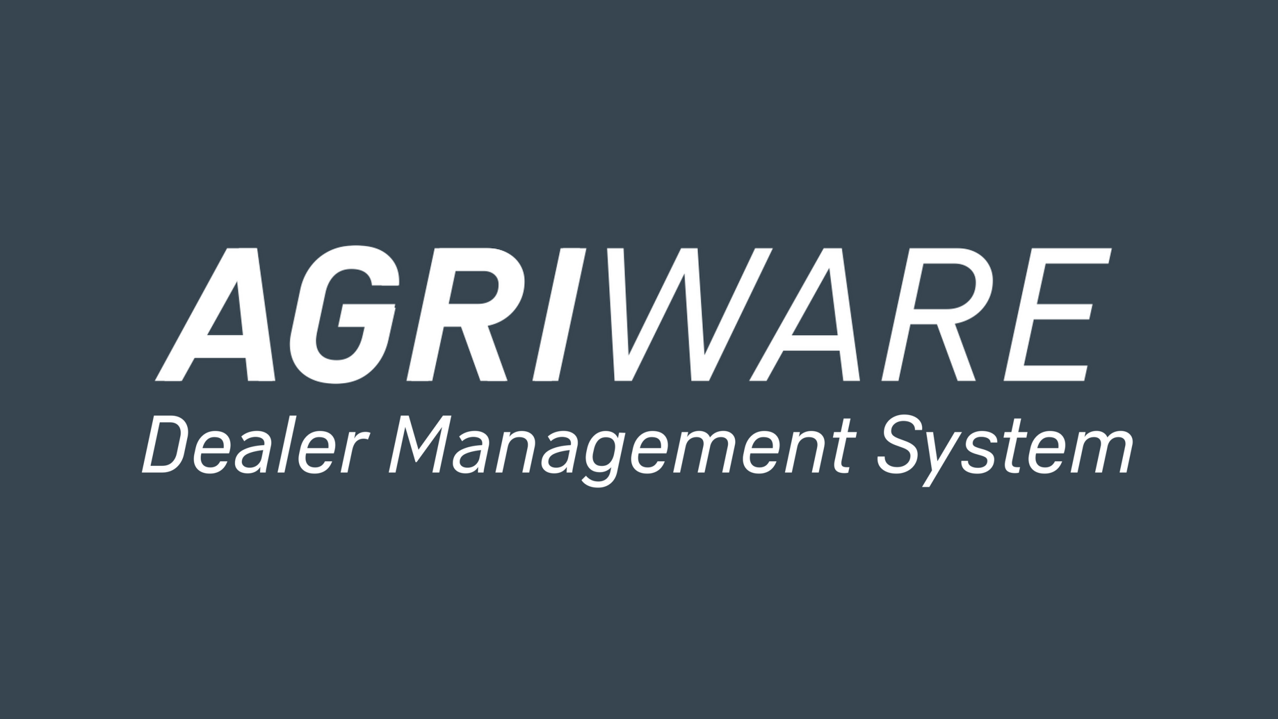 agriware - Dealer Management System - Logo 