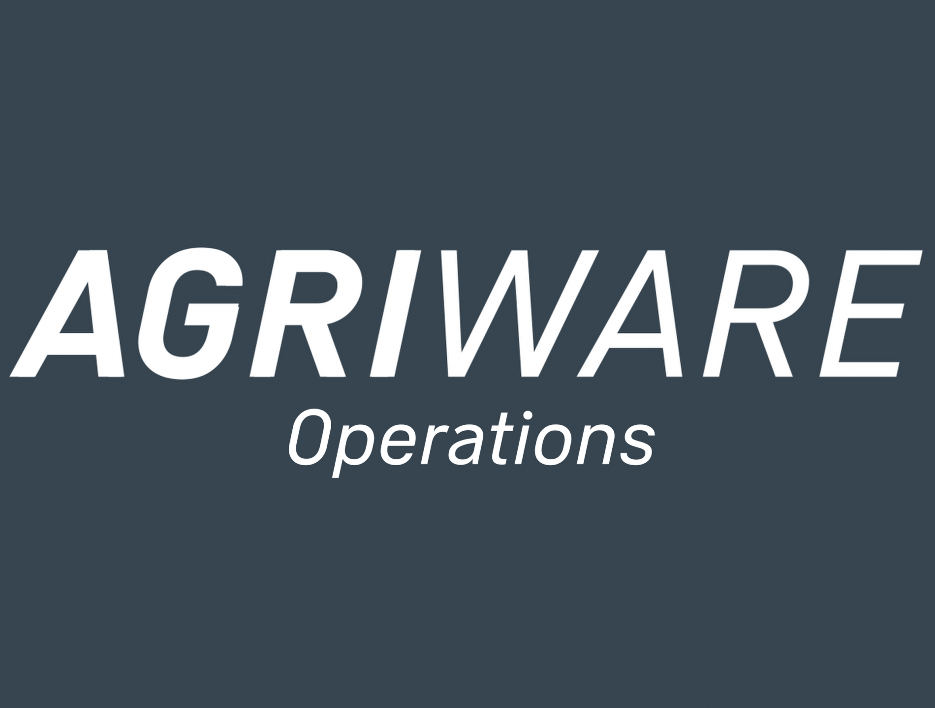 Agriware Ops logo – farm operations software integrated with Agriware DMS for seamless workshop and fleet management